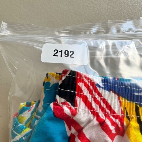 Pipeline USA‎ Mens M 32/34 Vintage Surf Trunks Board Shorts Floral USA 90s - Picture 7 of 7